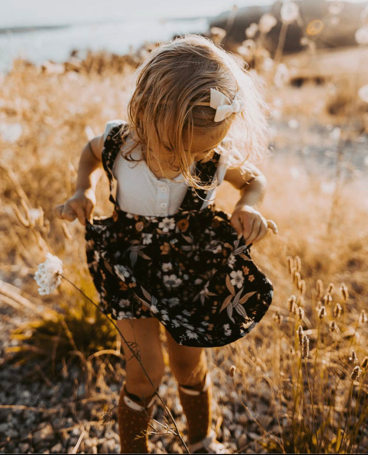 Floral Suspender Skirt