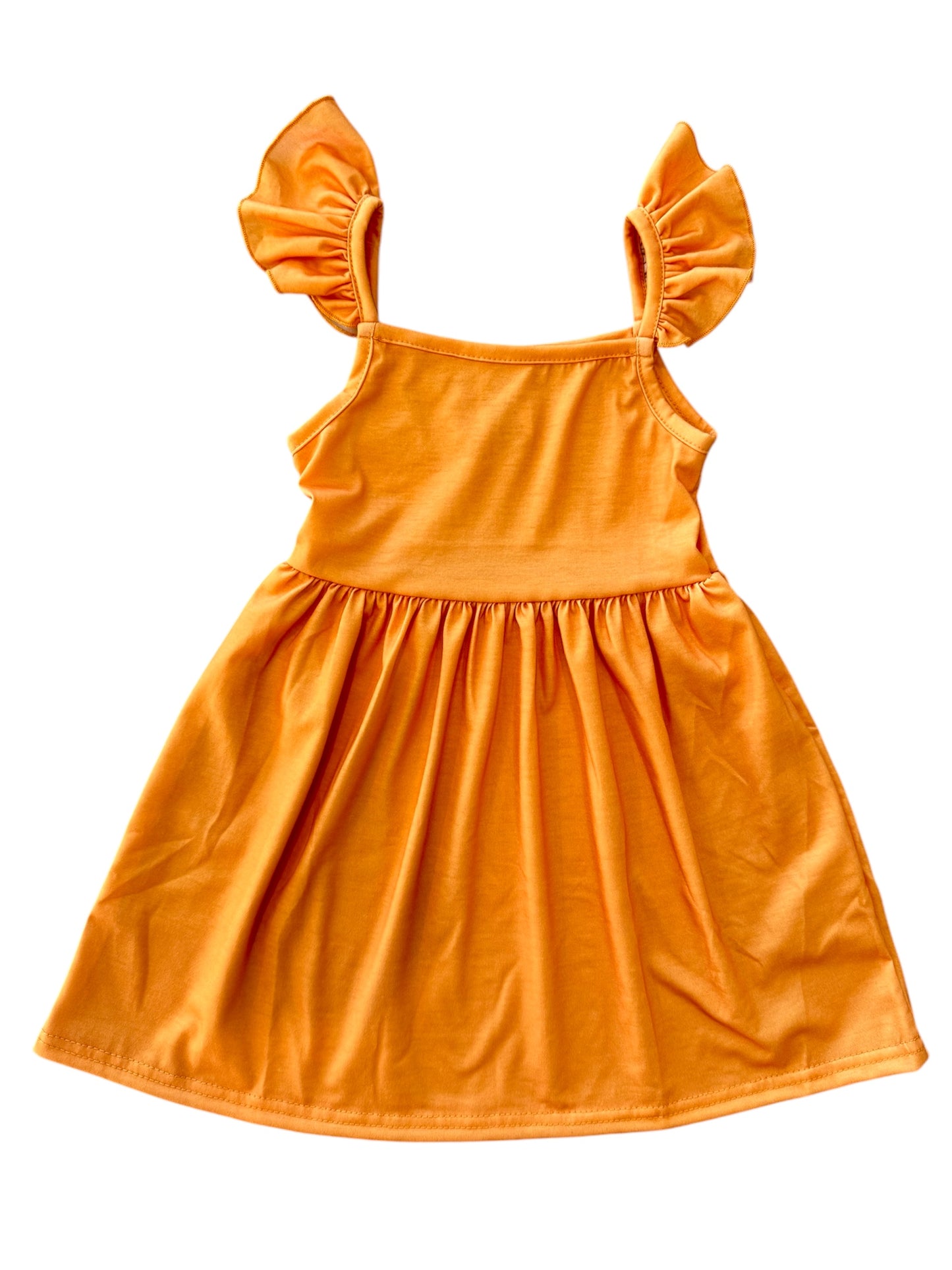 Girls Summer Dress - Orange