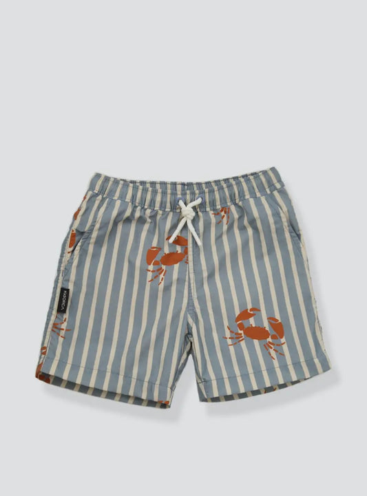 Boys Swim Trunks - Crab Stripe