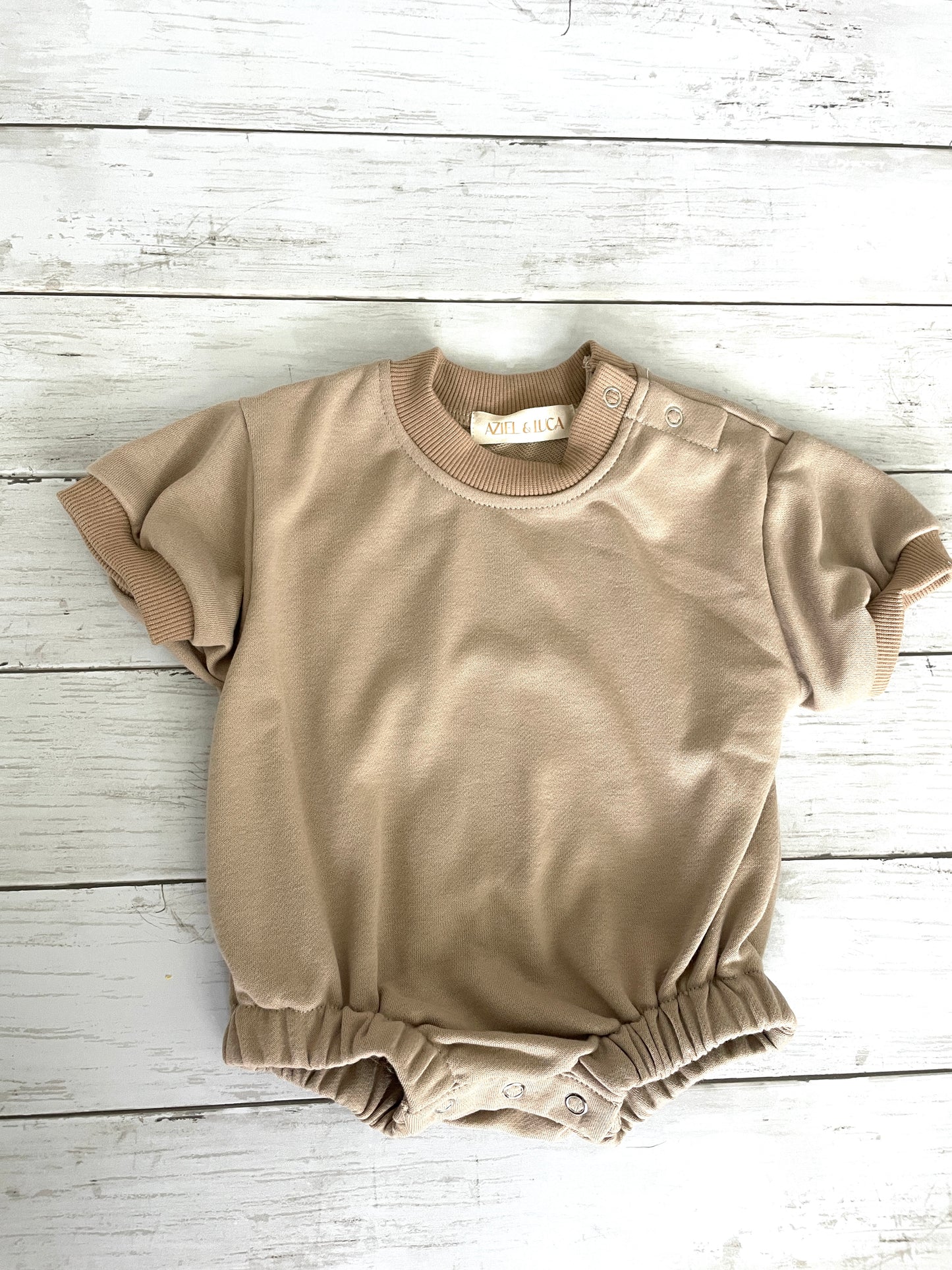 Bubble Romper - Beige