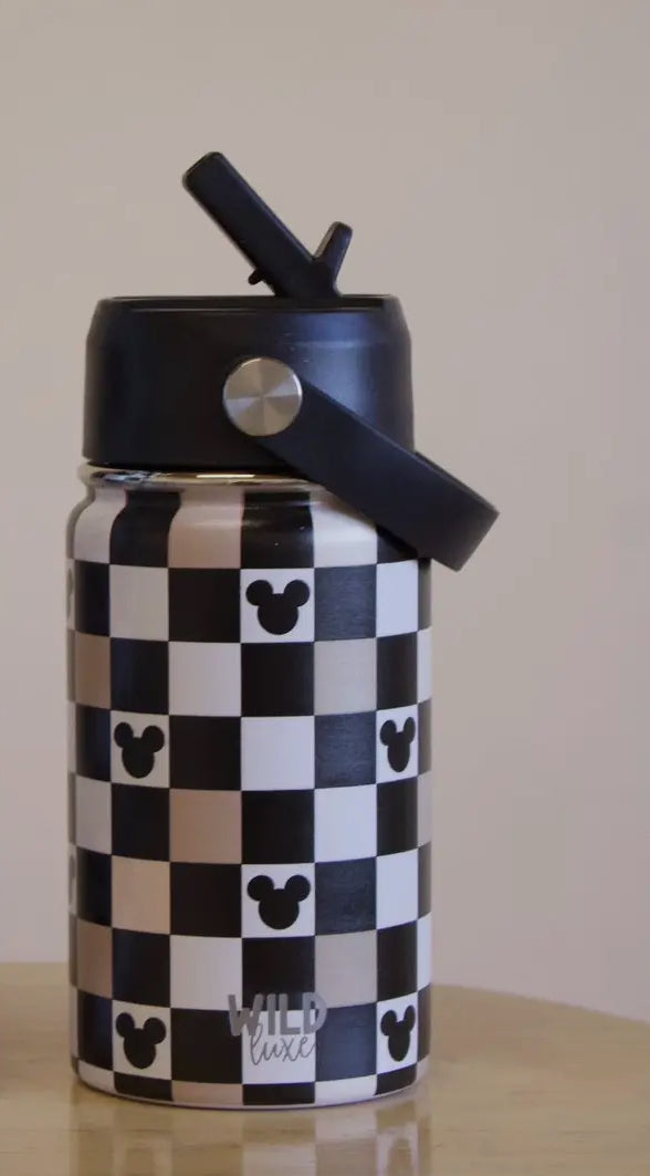Magical Water Bottle - Black & Tan