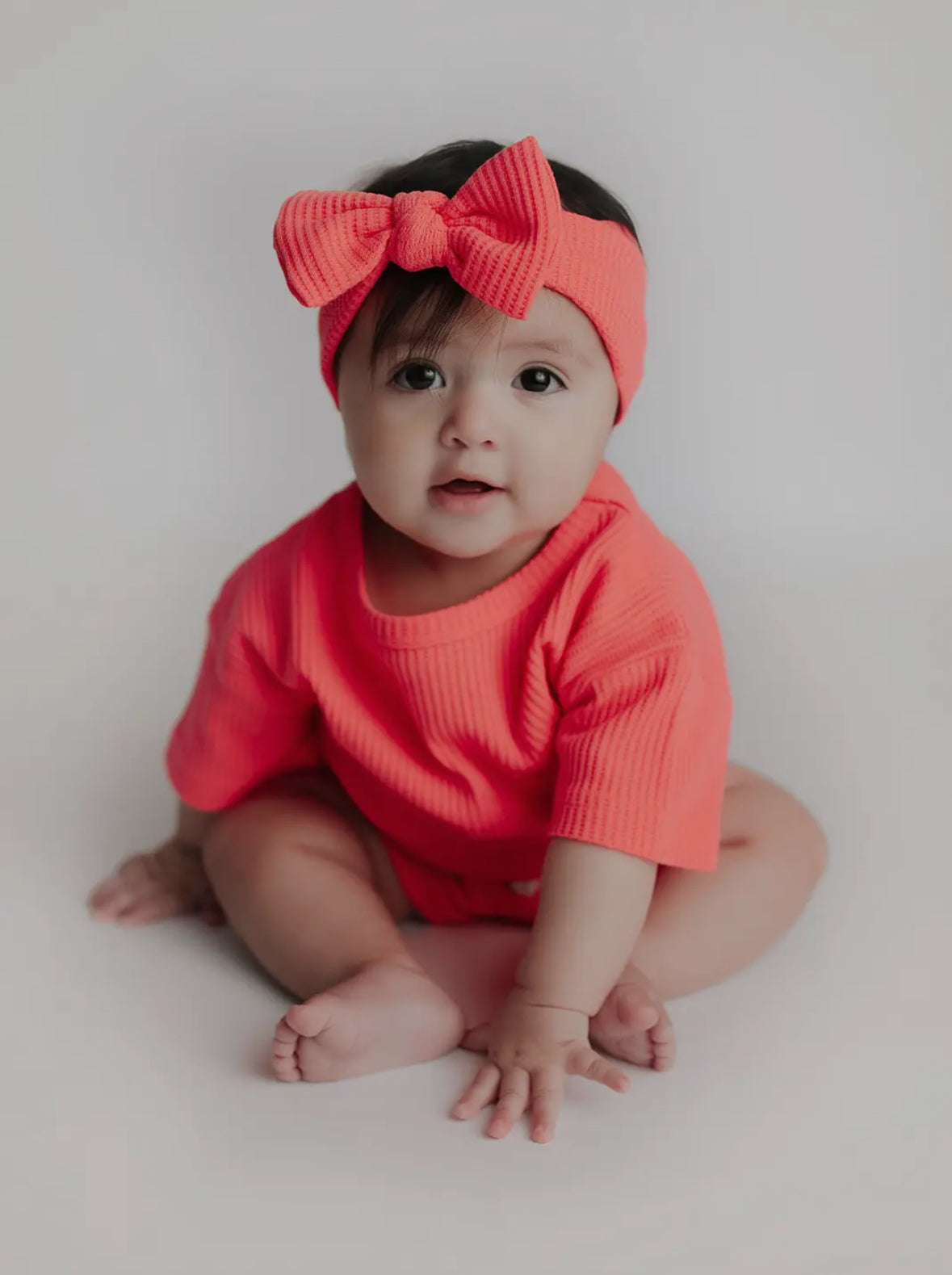 Two-Piece Waffle Set - Neon Pink