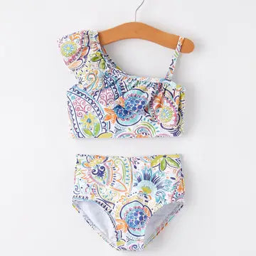 Girls Swimsuit - Paisley Floral