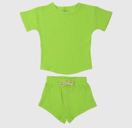 Two-Piece Waffle Set - Lime