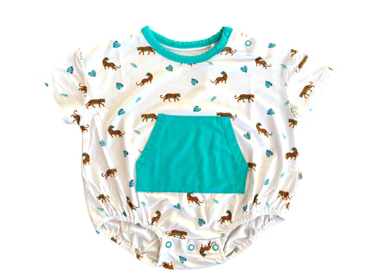 Bamboo Bubble Romper - Tiger