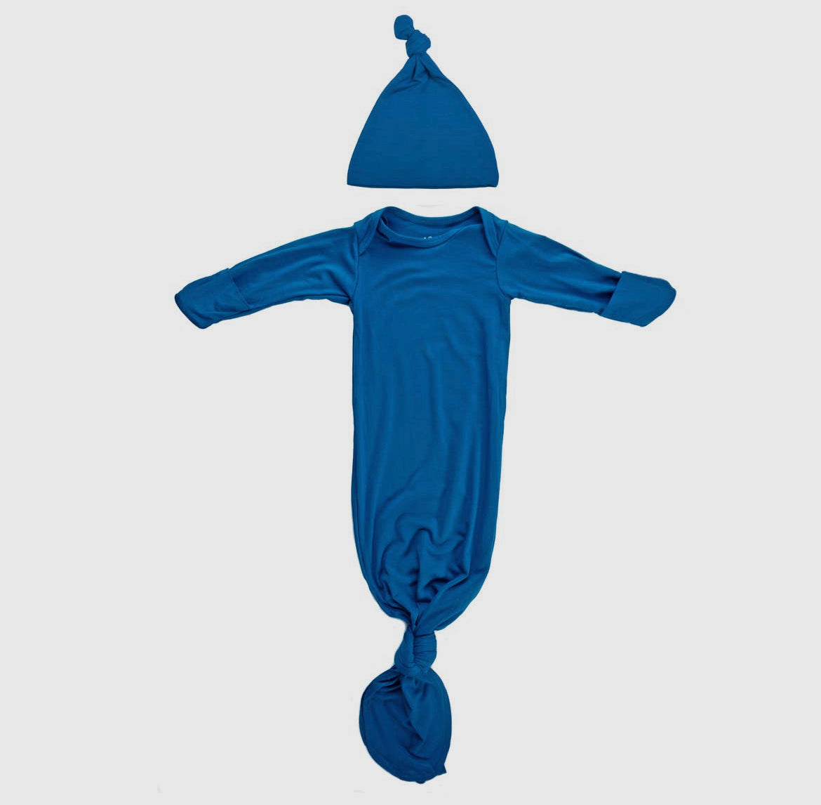 Knotted Gown & Hat - Blue