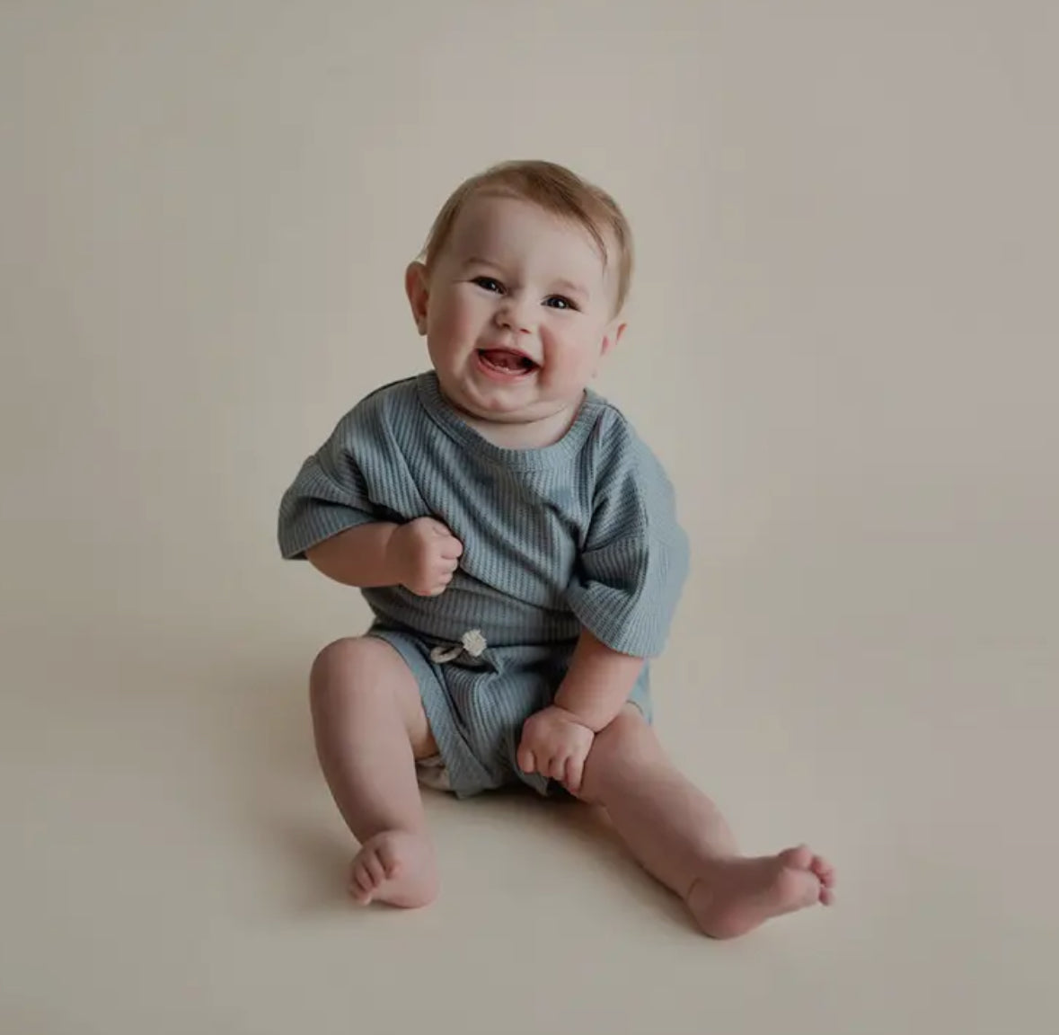 Two-Piece Waffle Set - Blue