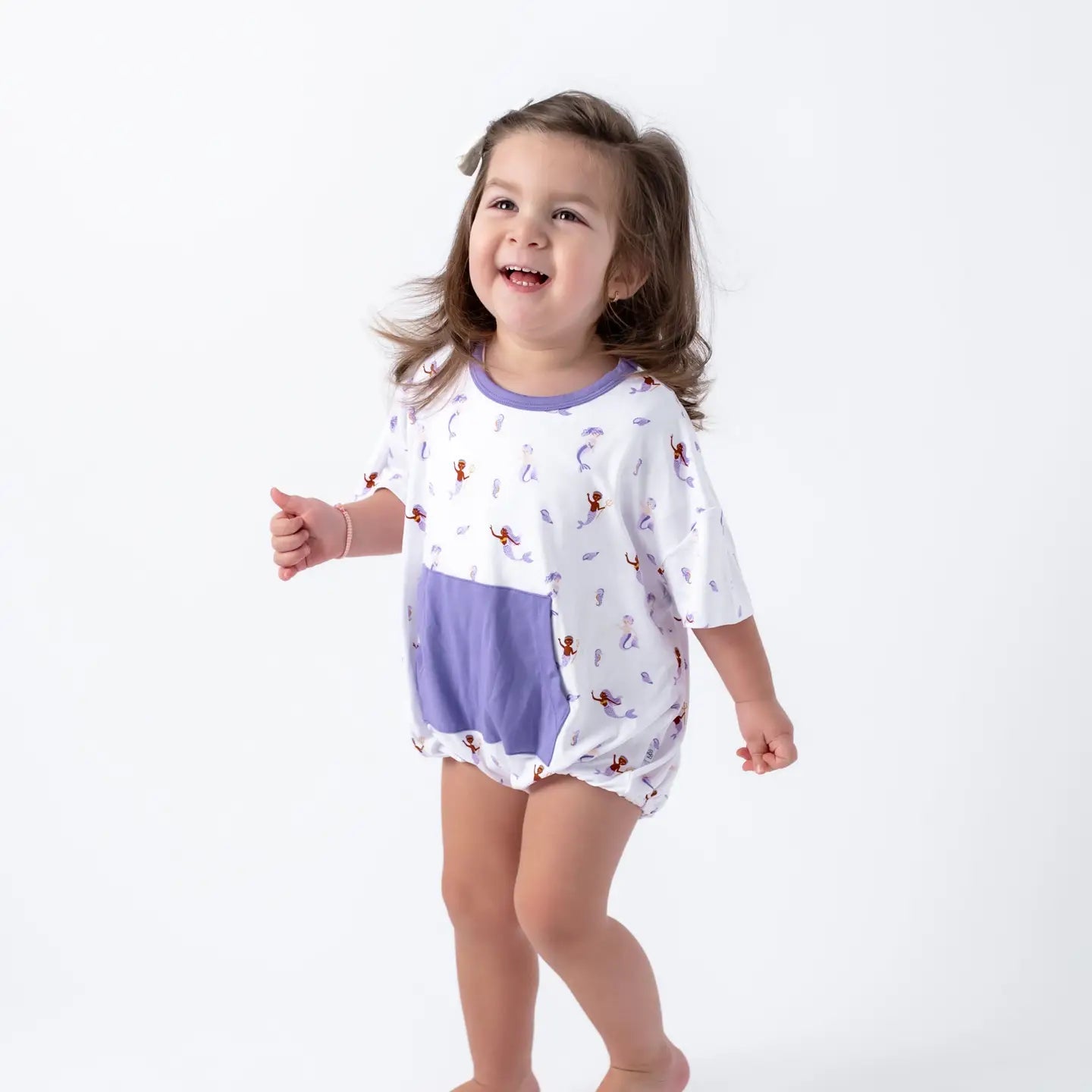 Bamboo Bubble Romper - Mermaids