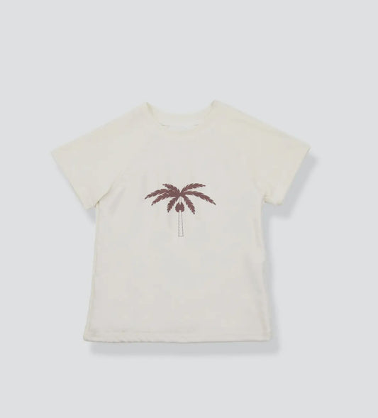 Boys Swim Rash Guard - Palm Tree