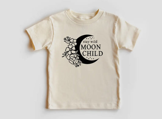 Stay Wild Moon Child TShirt - Natural