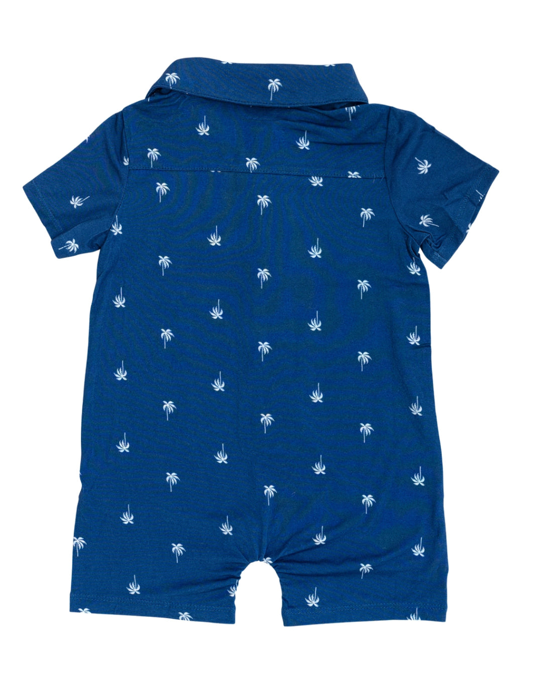 Blue Palm Romper - Bamboo