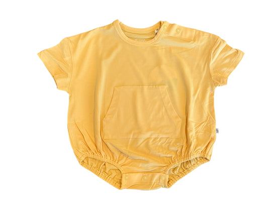 Bamboo Bubble Romper - Butter Yellow