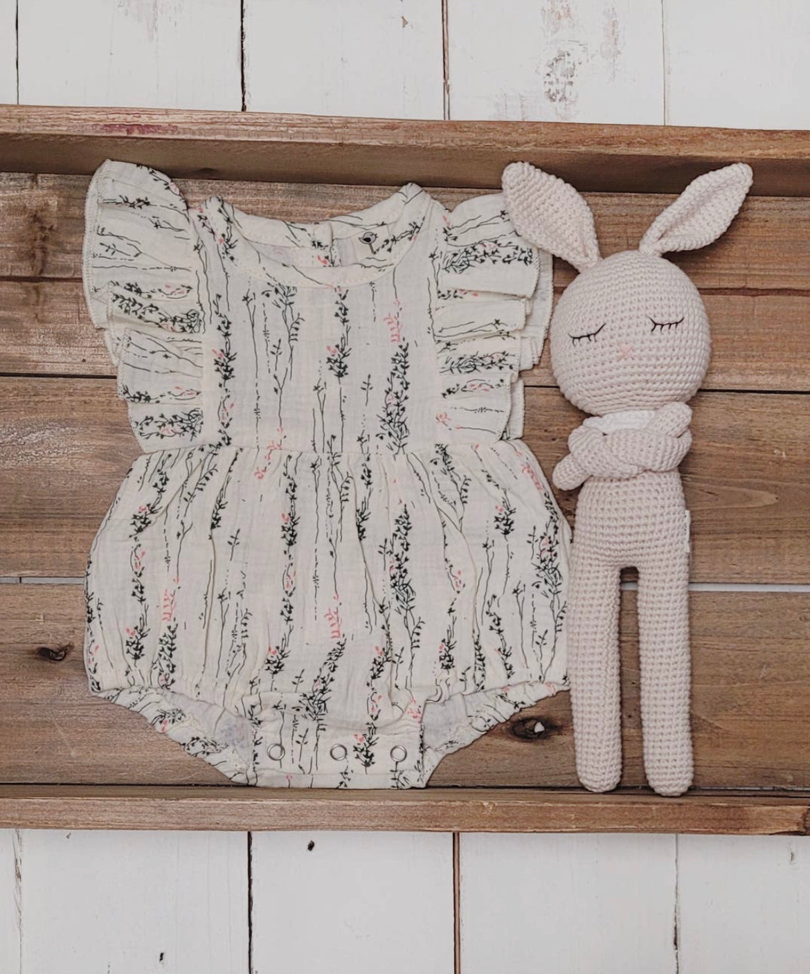 Girl Baby Muslin Romper
