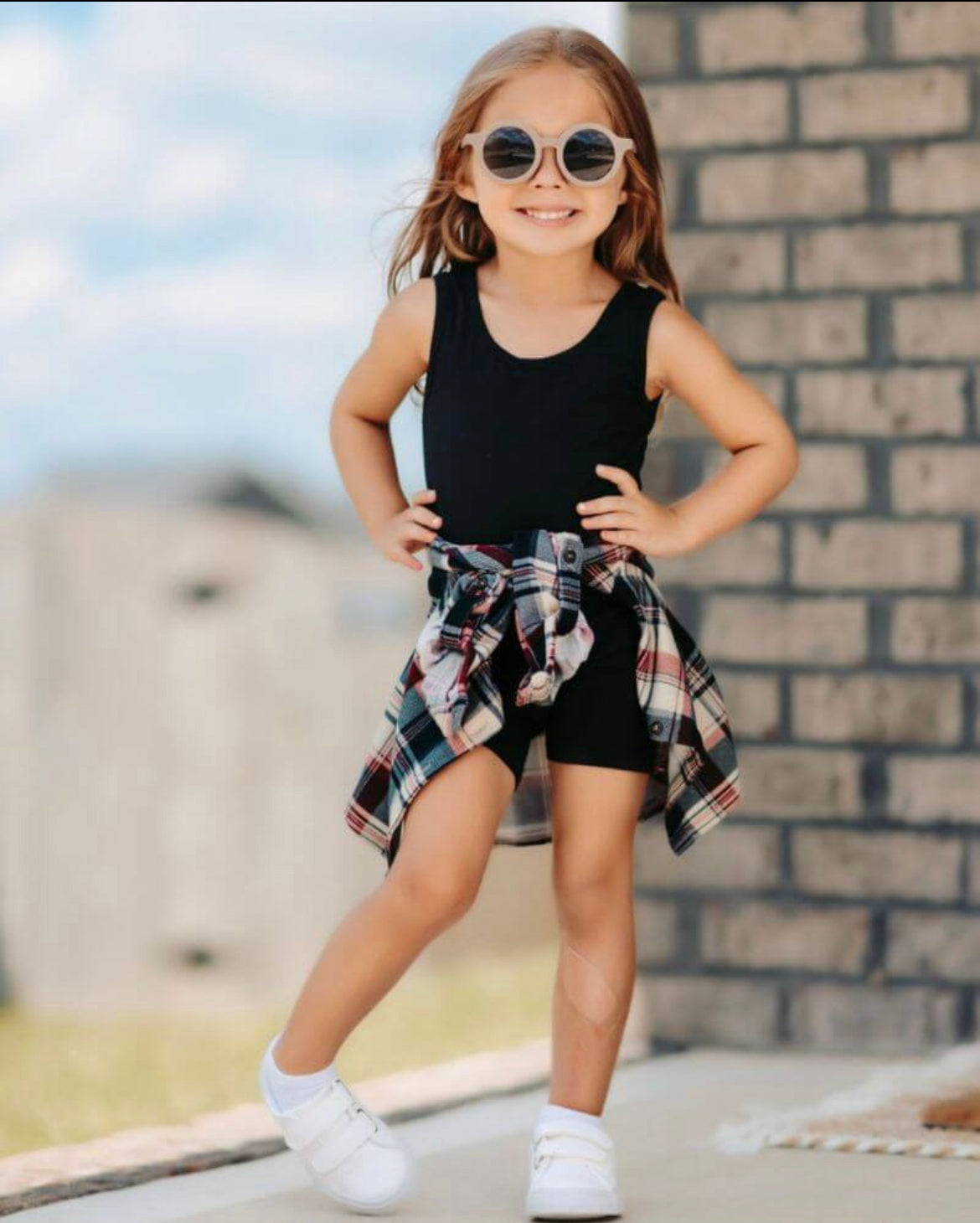 Bike Short Girls Romper