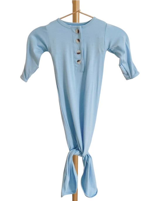 Knotted Gown - Baby Blue