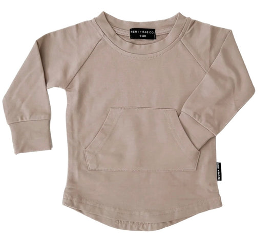 Bamboo Pocket Pullover - Sand