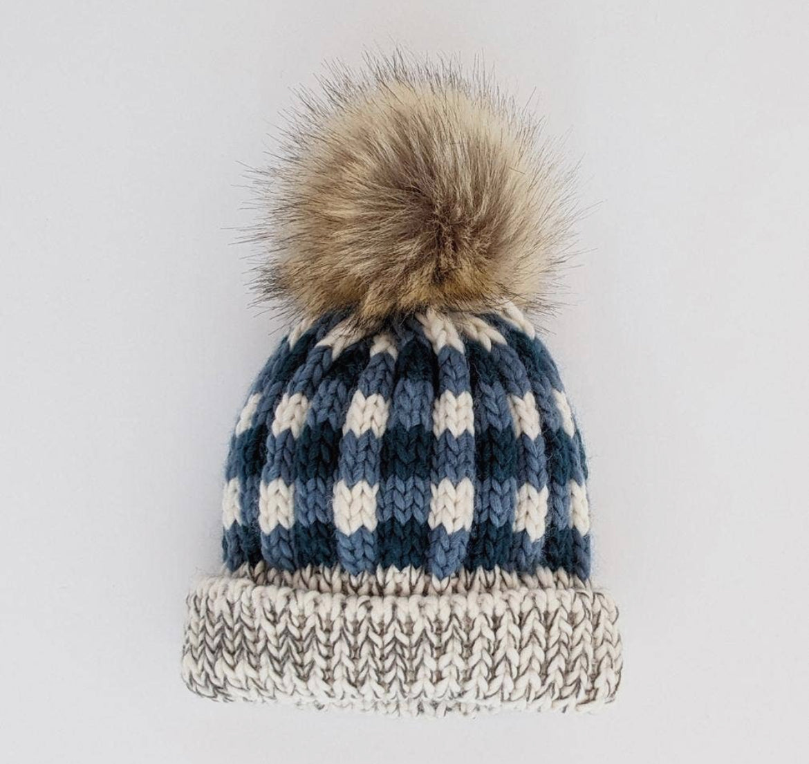 Buffalo Check Beanie Hat