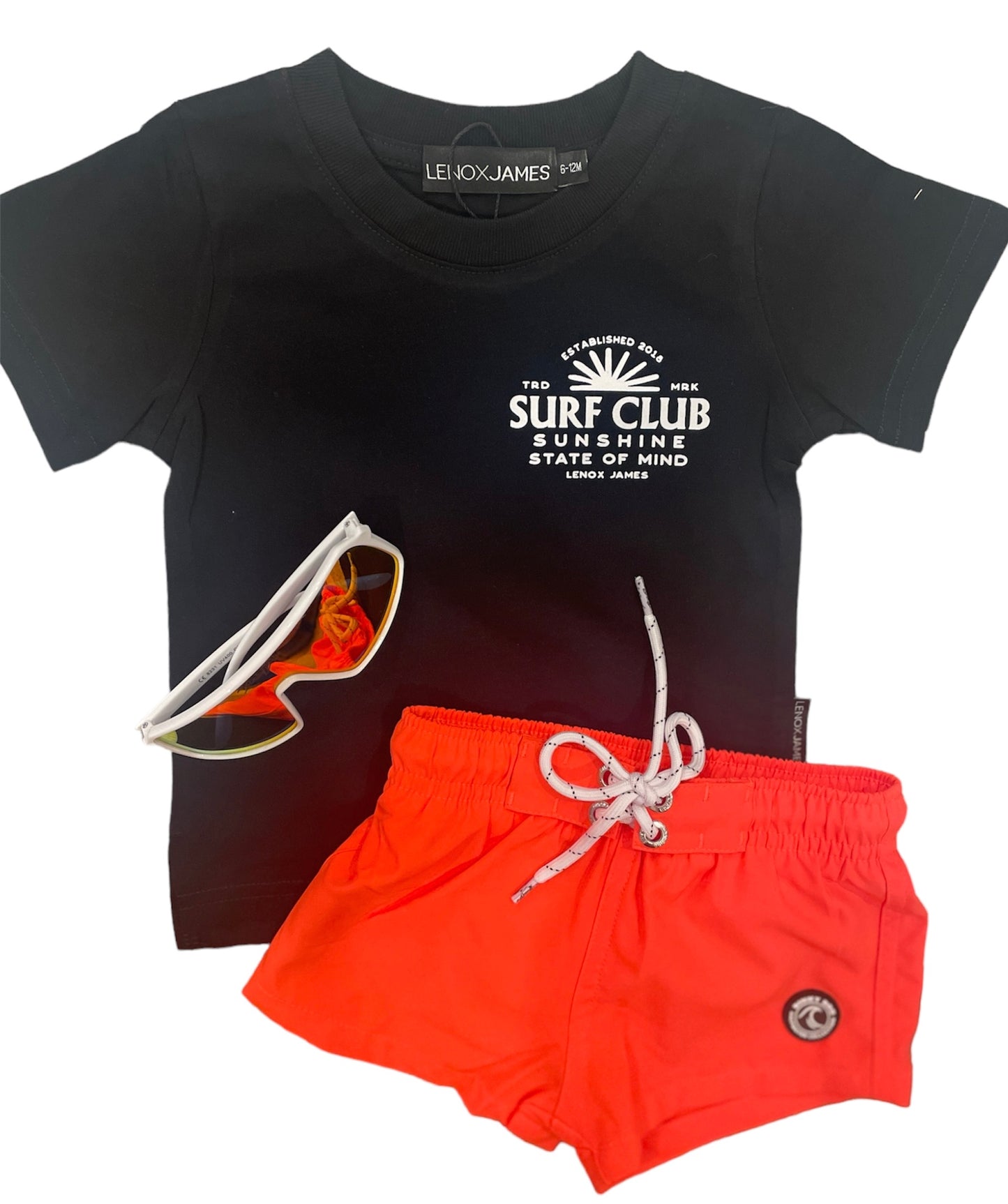 Swim Shorts - Neon Coral