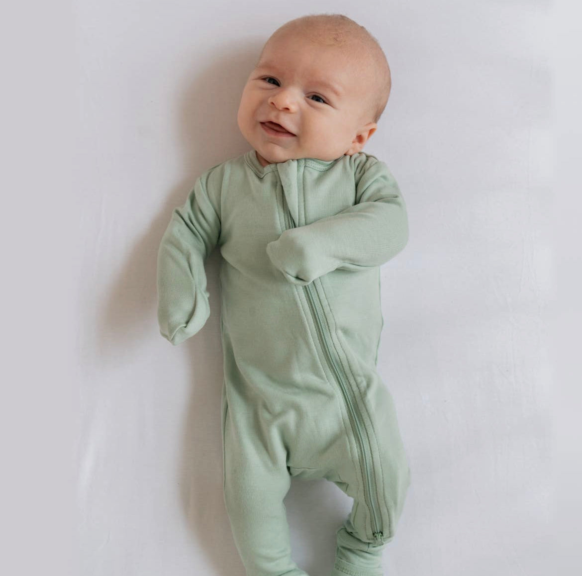 Dreamland Baby Bamboo Pajamas - Sage Green