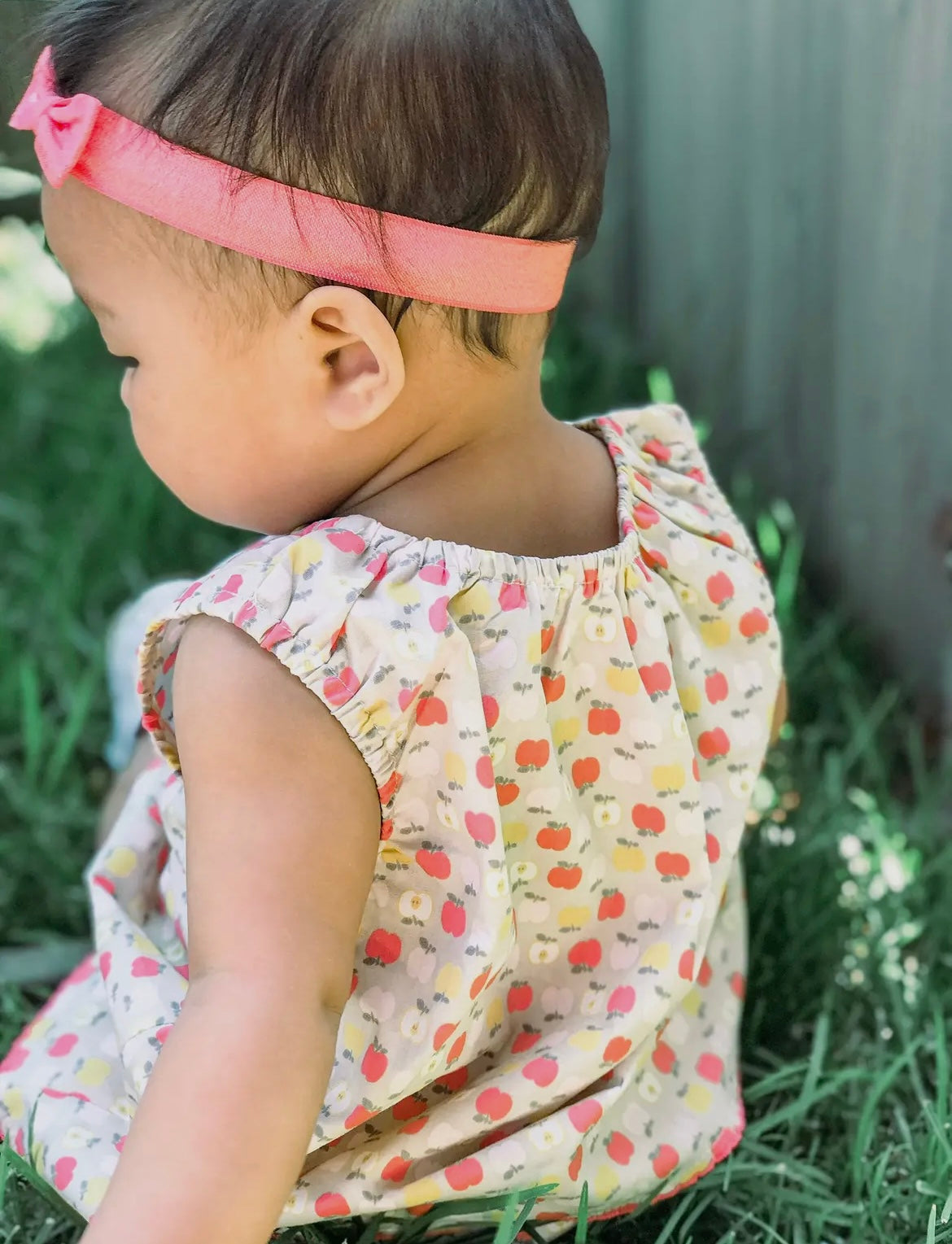 Apple Print Tunic Dress Set