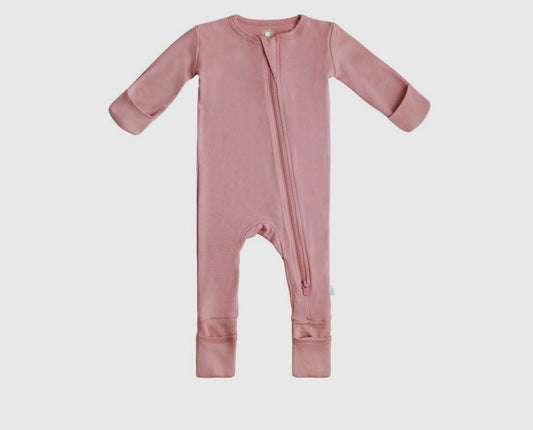 Dreamland Baby Bamboo Pajamas - Dusty Rose