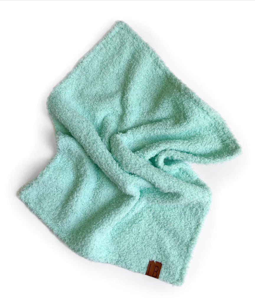 Plush Little Blanket - Seafoam