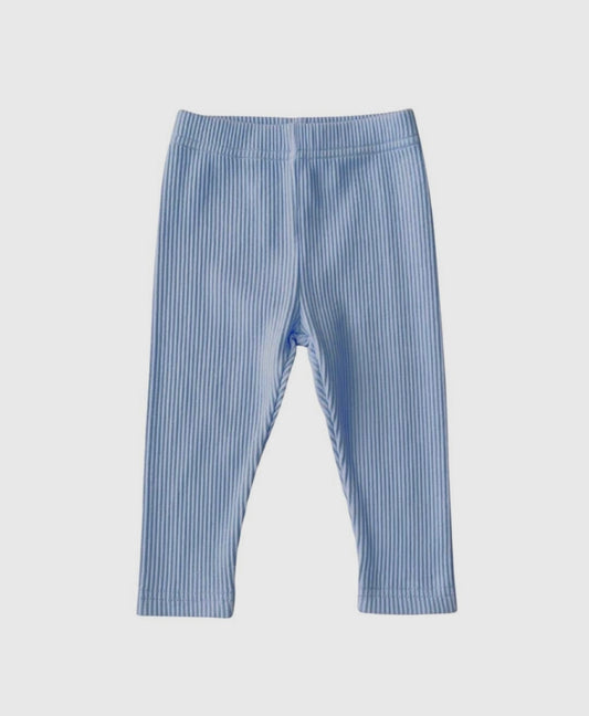 Ribbed Leggings - Blue