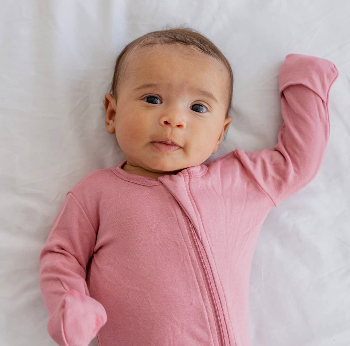 Dreamland Baby Bamboo Pajamas - Dusty Rose