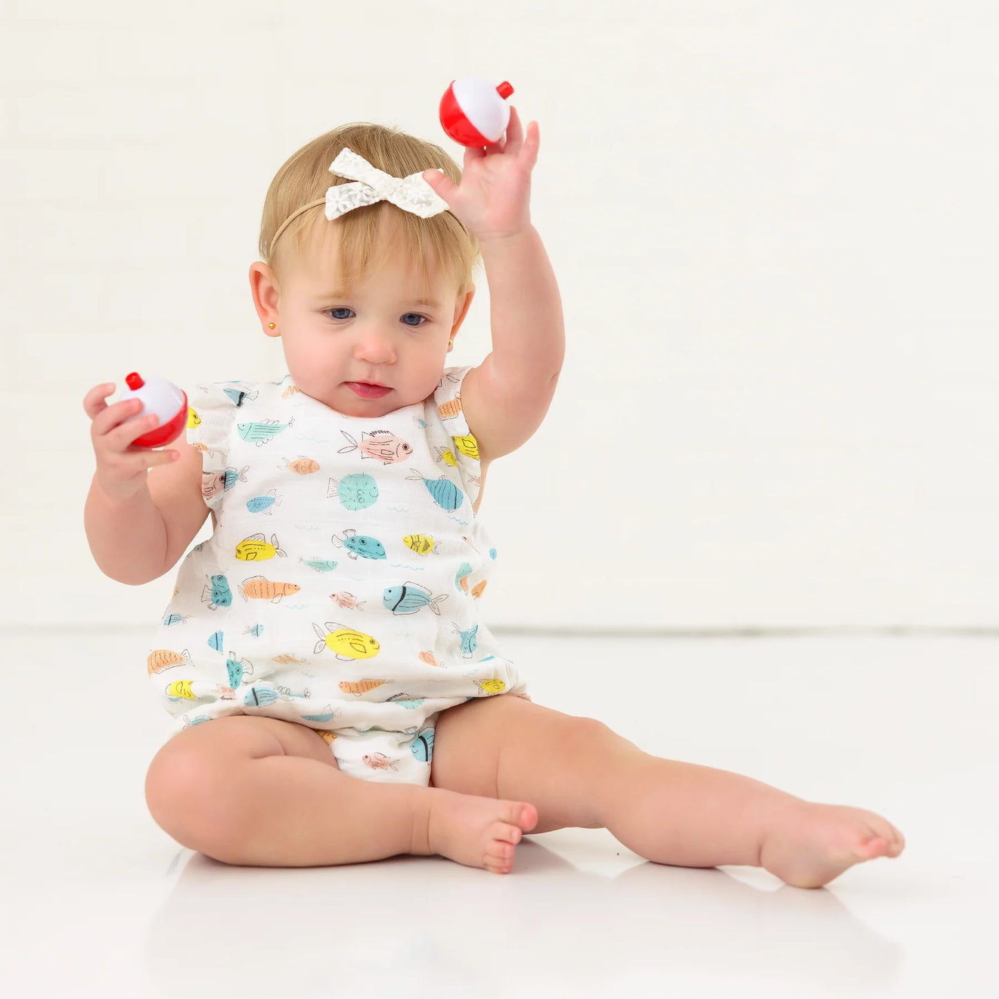 Muslin Dress - Colorful Fish