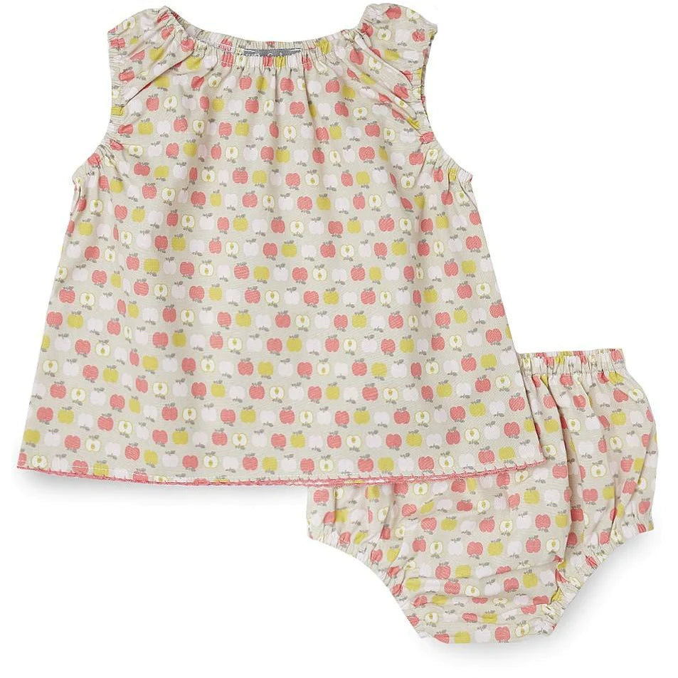 Apple Print Tunic Dress Set