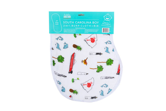 South Carolina Bib/Burp Cloth Combo