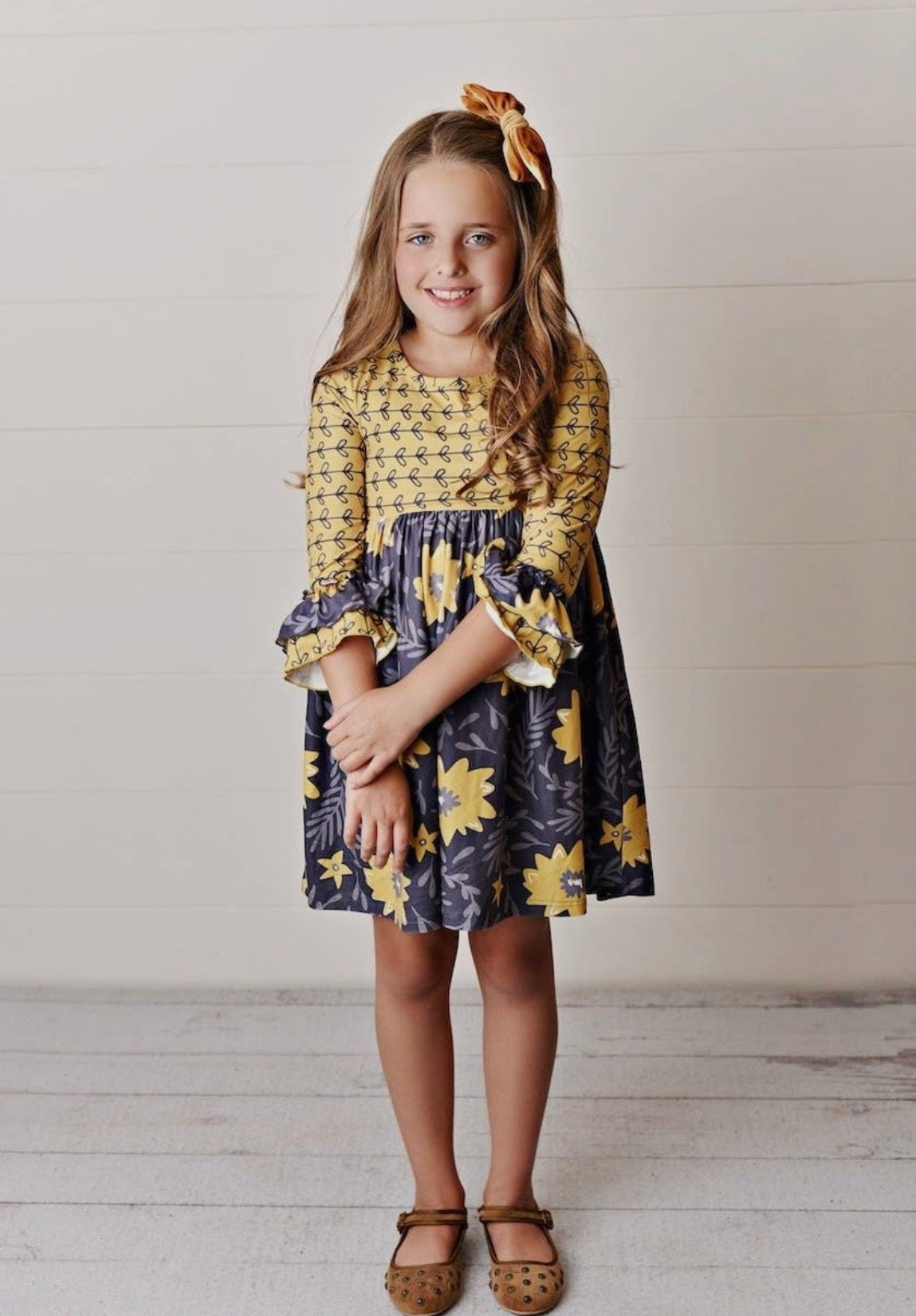Mustard Twirl Dress