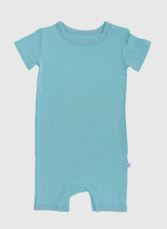 Short Bamboo Romper - Teal