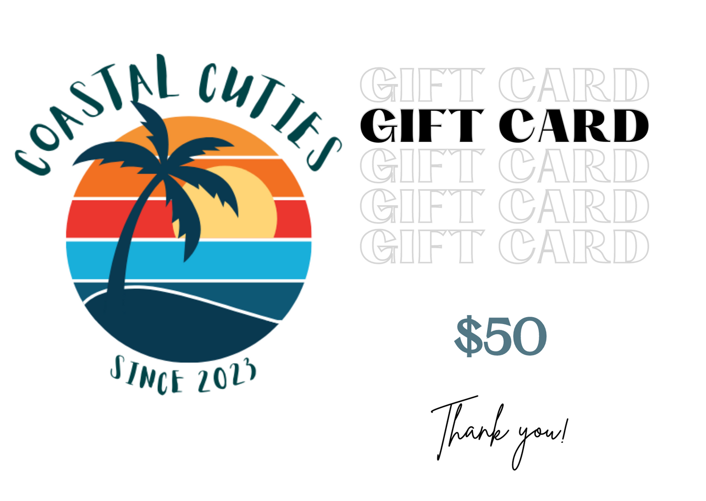 Coastal Cuties e-Gift Card