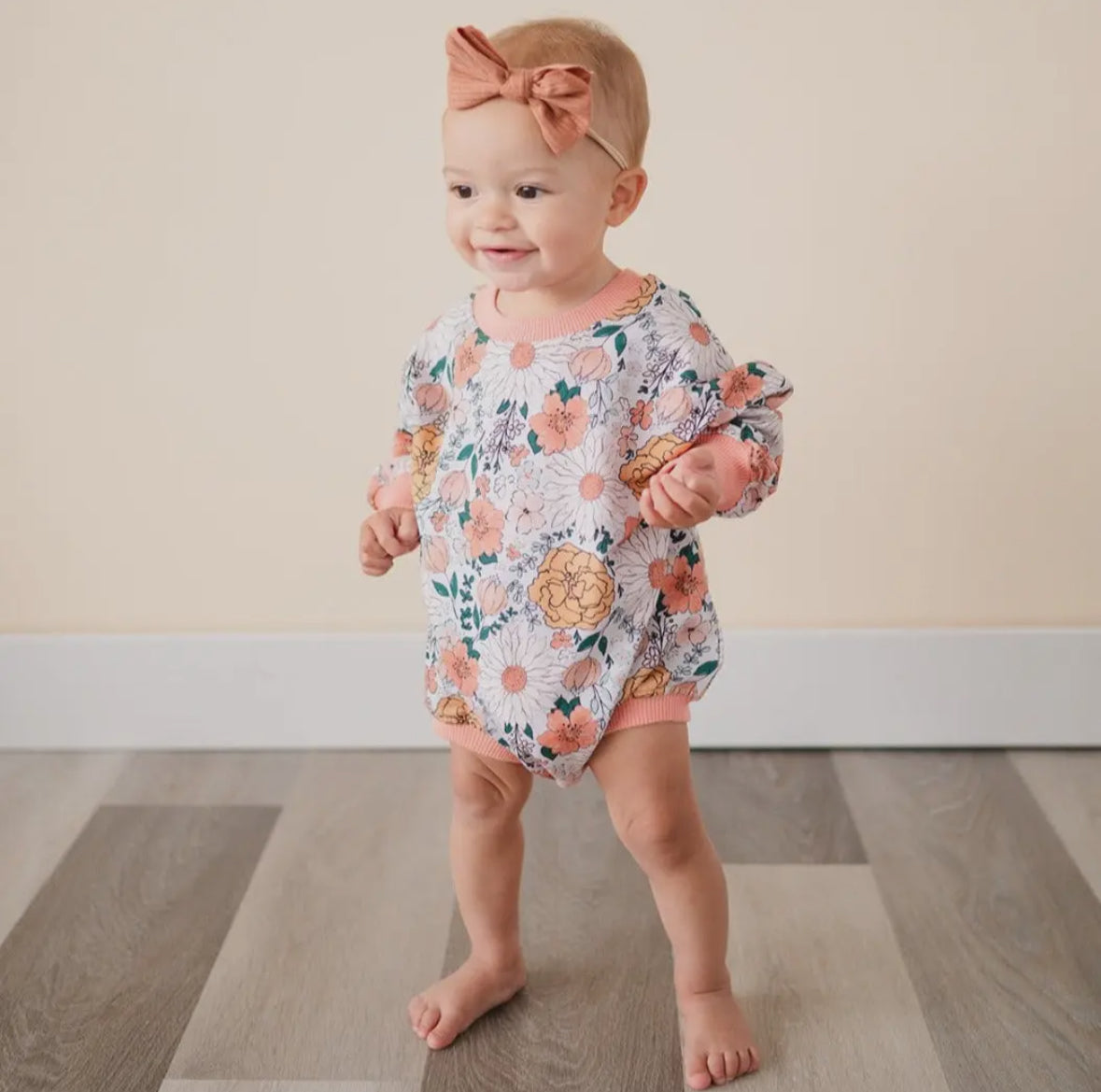 Autumn Bloom Bubble Romper