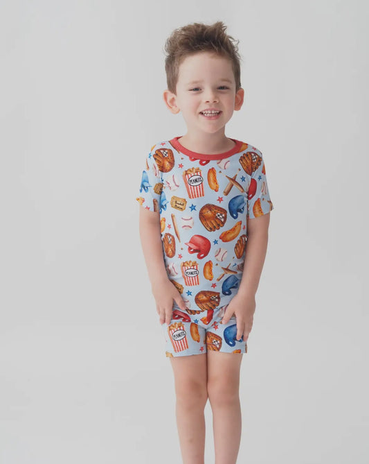 Toddler Boys Bamboo Pajamas - Baseball