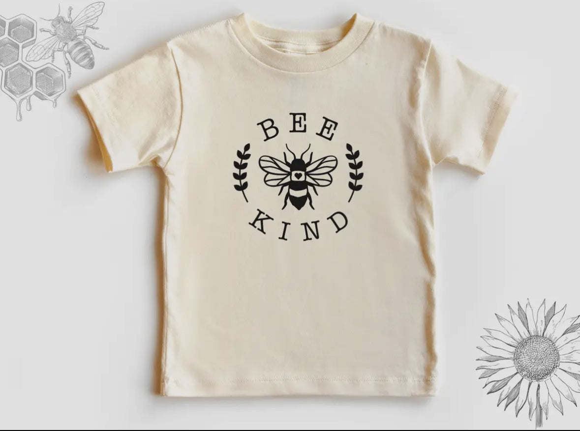 Bee Kind Tee - Natural