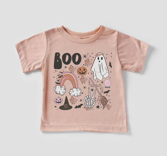 Boo! Girls Halloween Tee