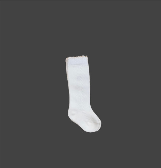 Knee High Socks - White