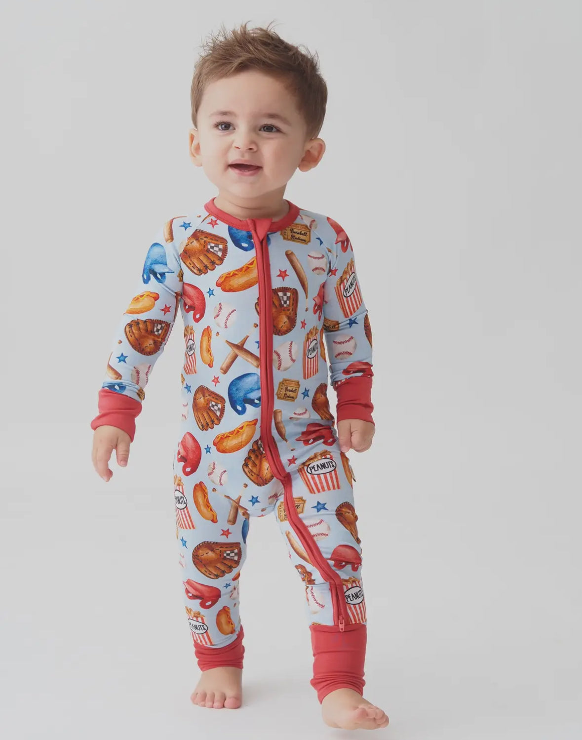 Boys Bamboo Pajamas - Baseball