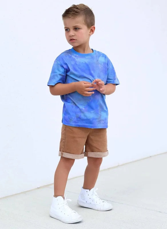 Boys Denim Shorts - Camel