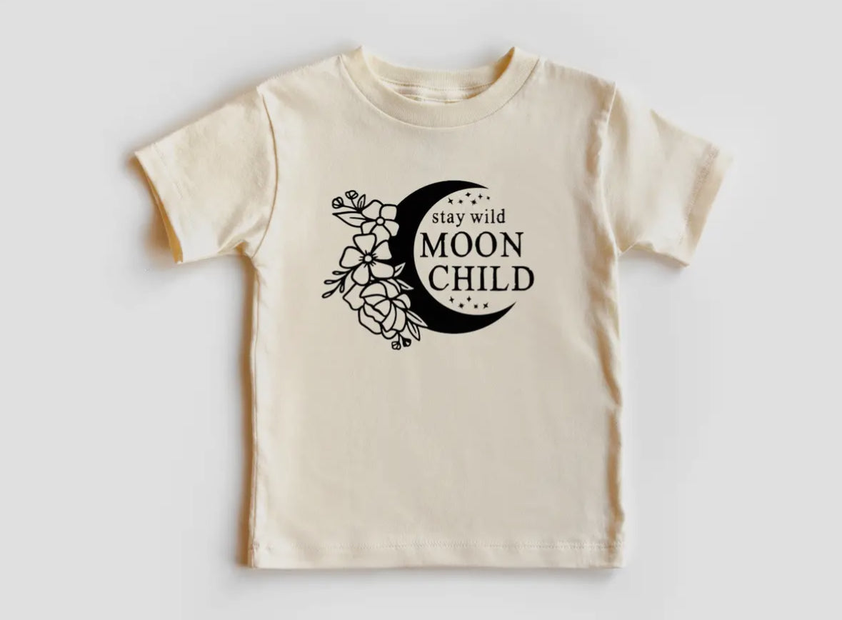 Stay Wild Moon Child Tee - Natural