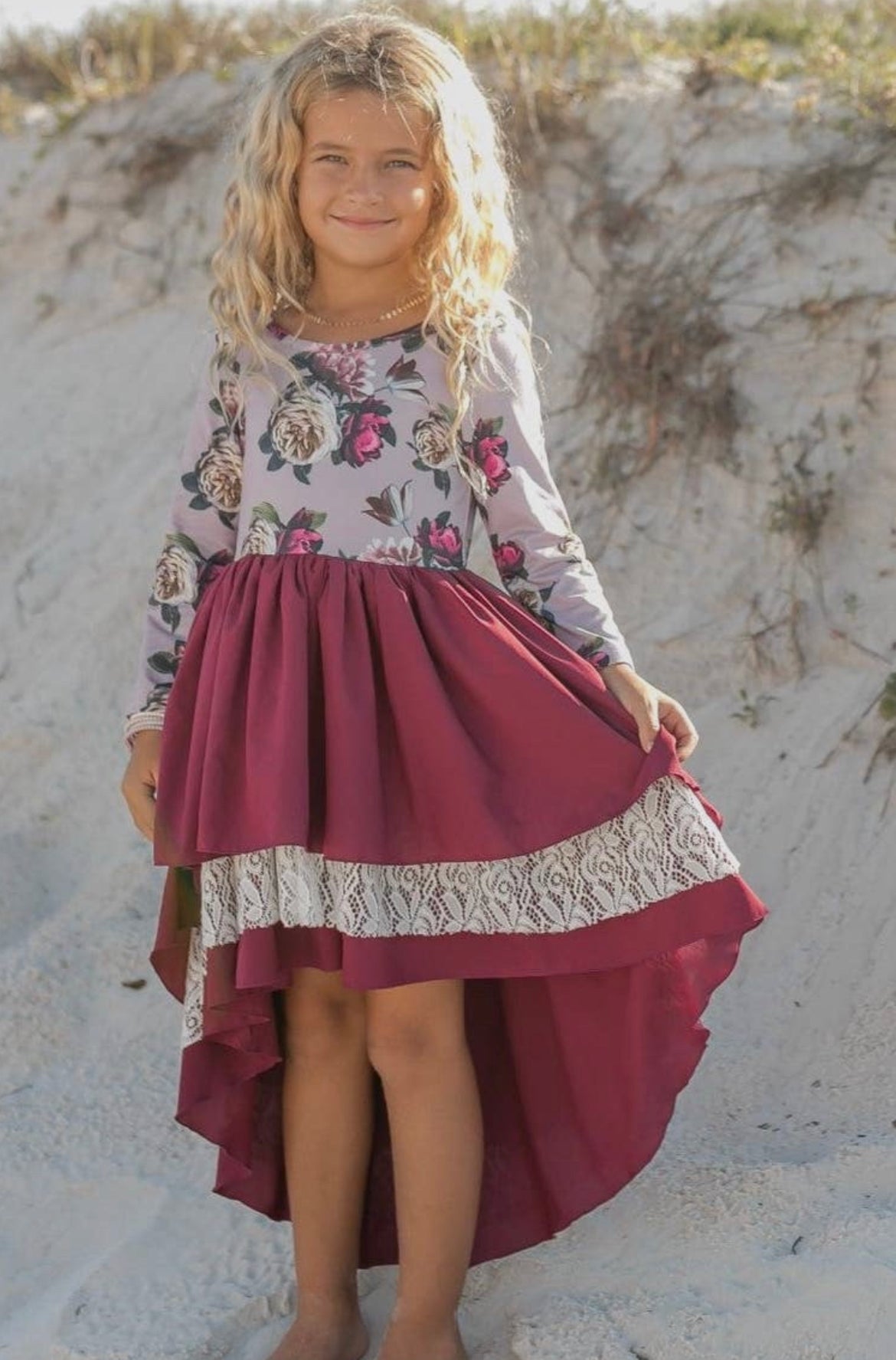 Hi-Lo Tiered Dress