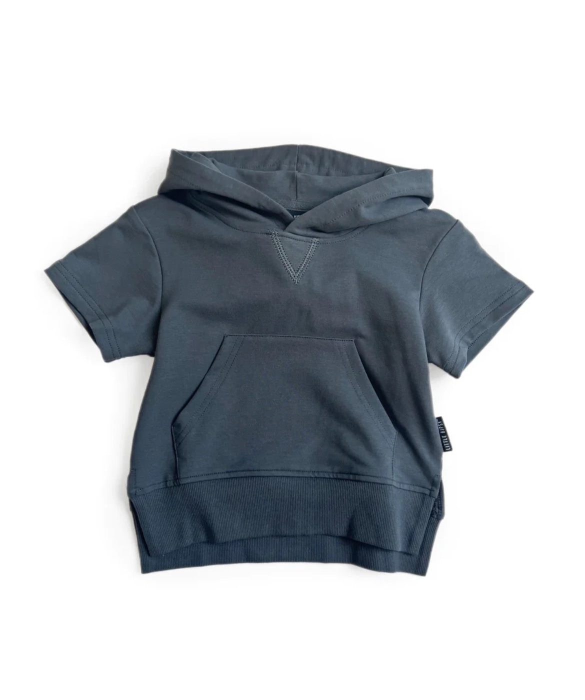 Short Sleeve Hoodie - Pewter