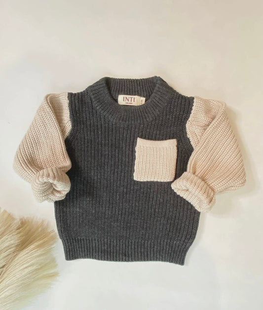 Knit Sweater - Colorblock