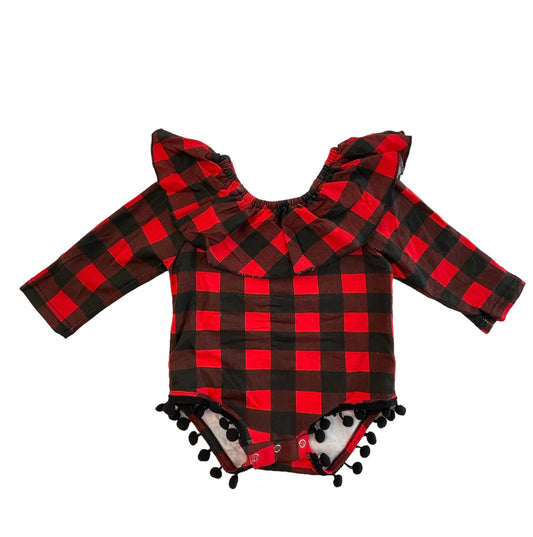 Red Check Romper