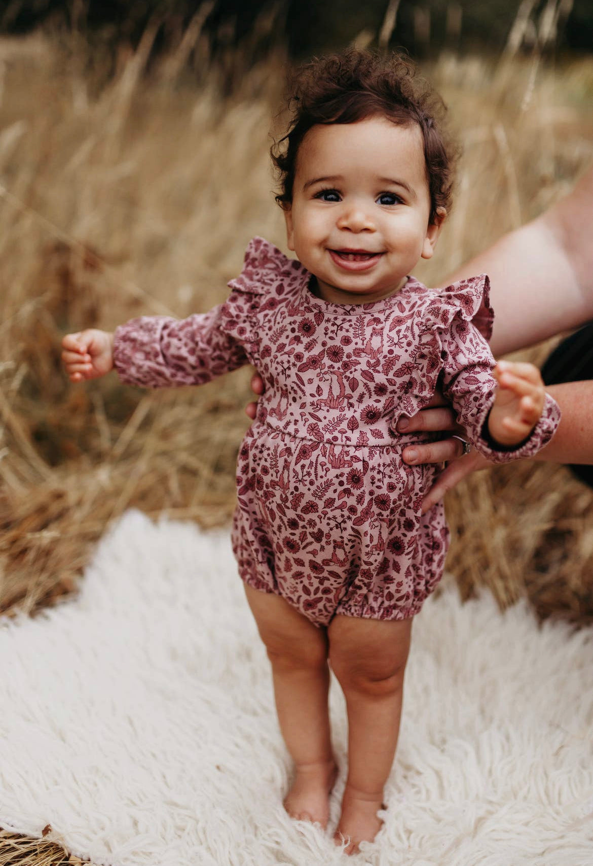 Flutter Long Sleeve Romper