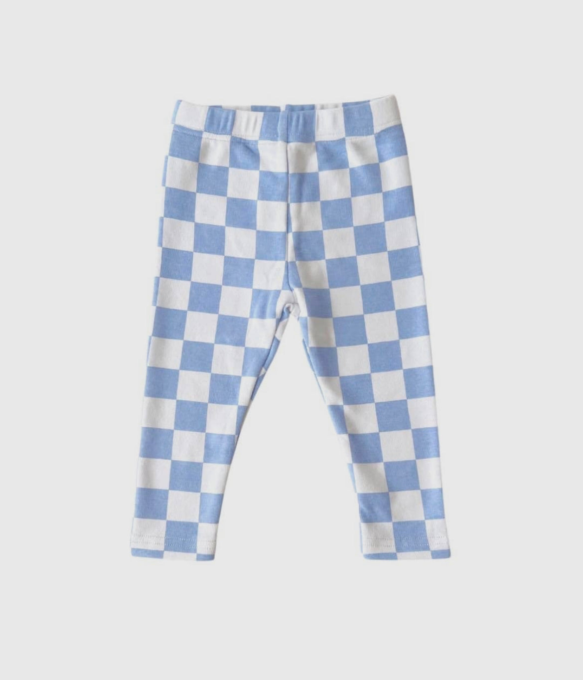 Checkered Leggings - Blue