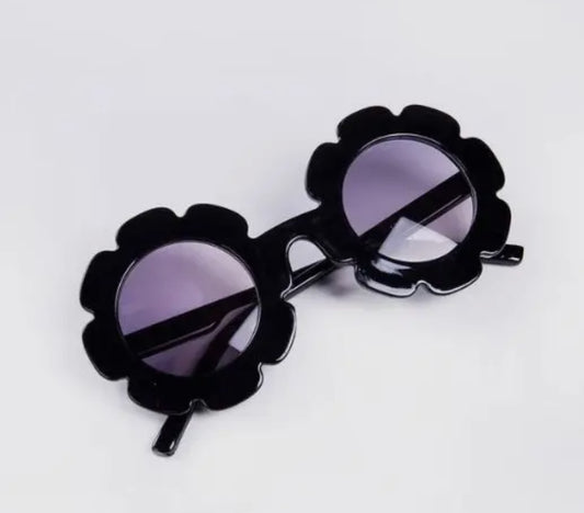 Sunglasses - Black Flower