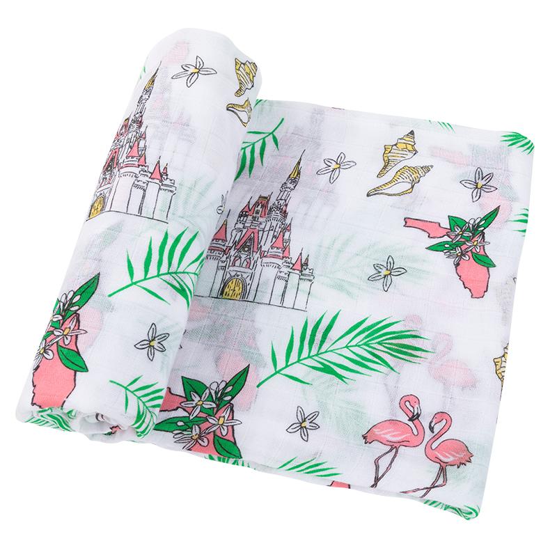 Florida Floral Swaddle Blanket